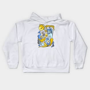 Underwater collage fantasy Kids Hoodie